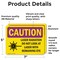 Signmission Radiation & Laser Sign, 5 in H x 7 in W, Vinyl Decal, Rectangle OS-2PACK-CR-D-57-L-10146 - alternate 6